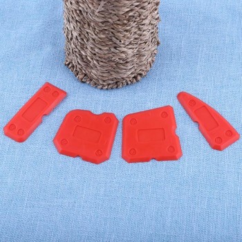 4pcs Caulking Tool Kit Joint Sealant Silicone Grouts Remover Scraper Floor Cleaner Tile Cleaner Hand Tools for Bathroom Kitchen