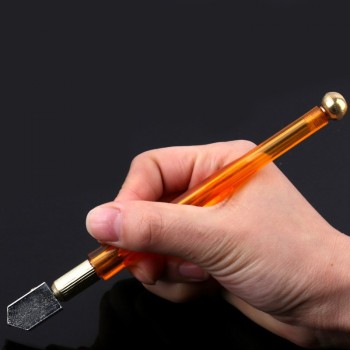 1pcs Brand New Anti-Slip Handle Oil Filled Hard Alloy Glass Cutter DIY Tile Mirror Cutting Knife Craft Tool for 6mm-12mm glass
