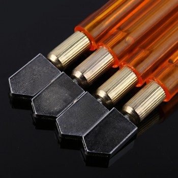 1pcs Brand New Anti-Slip Handle Oil Filled Hard Alloy Glass Cutter DIY Tile Mirror Cutting Knife Craft Tool for 6mm-12mm glass