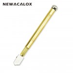 NEWACALOX Durable Diamond Antislip Metal Handle Steel Blade Oil Filled Glass Bottles Cutter Cutting Tool Best Promotion Tipped