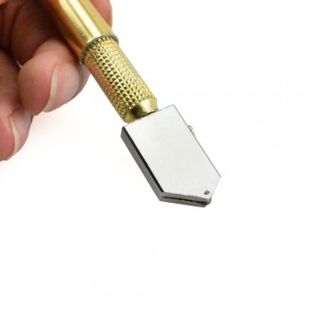 NEWACALOX Durable Diamond Antislip Metal Handle Steel Blade Oil Filled Glass Bottles Cutter Cutting Tool Best Promotion Tipped