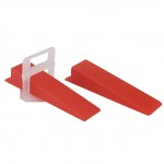 100pcs/pack Tile Floor Locator Insert Tile Leveler Wedge Leveling Machine for Plate Flattening System Aid Tool Random Color