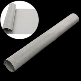 50 Mesh Filtration Woven Wire 304 Stainless Steel Screening Filter 40 x 90cm Silver