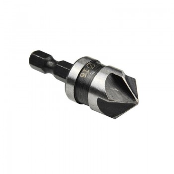 3Pcs 1/4 90 Degree Five Edge Blade Countersink Drill Bit Deburring Tool 5 flute
