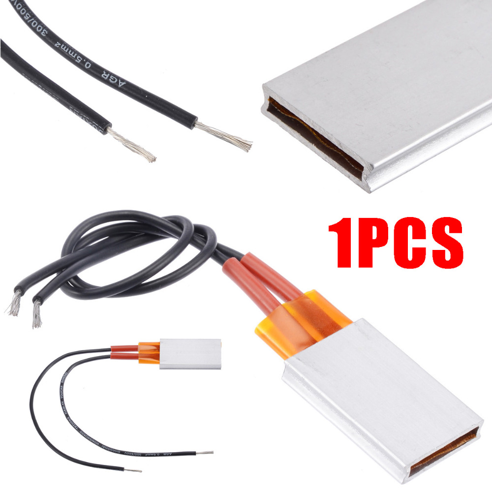 Thermostat PTC 12V AC DC 50W Heating Element Constant Temperature  Aluminum Shell Ceramic Heater Plate Mayitr