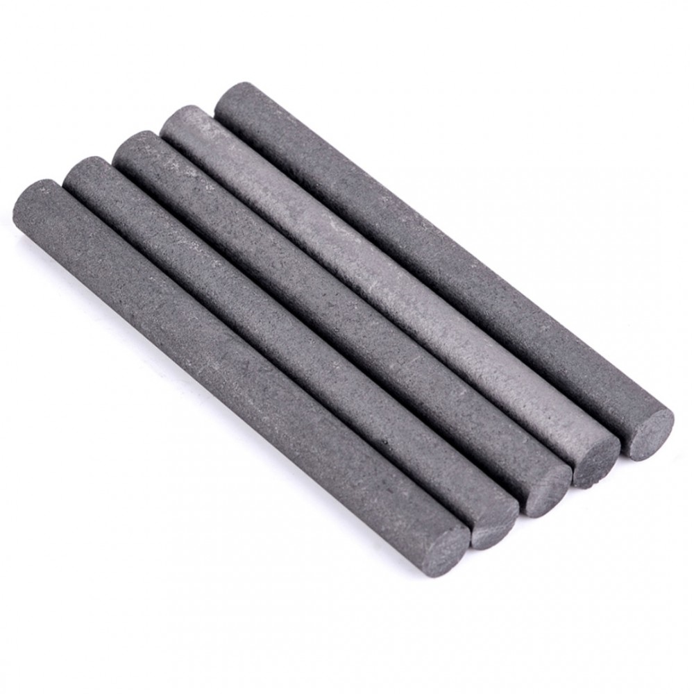 5pcs 99.99% Graphite Electrode Cylinder Rods Bars Black Electrodes Crucible Stirring Rod for Spot Welding Tools 100x10mm