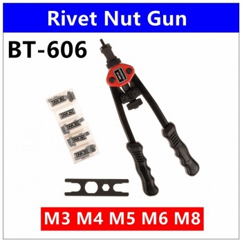 BT606 Rivet Nut Gun Manual Riveter Gun M3 M4 M5 M6 M8 M10