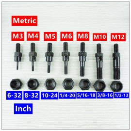 MXITA Riveter Gun Replacement Mandrel for Hand Nut Rivet Gun Metric M3-M12 INCH 6-32--1/2-13