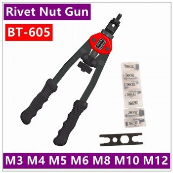 MXITA Riveter Nut Gun  12 Blind AUTO  Riveter Nut tool Heavy Hand INSER Rivet NUT Tool Manual Mandrels M3 M4 M5 M6 M8 M10