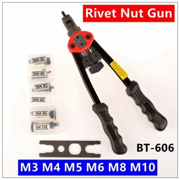 MXITA Riveter Nut Gun  12 Blind AUTO  Riveter Nut tool Heavy Hand INSER Rivet NUT Tool Manual Mandrels M3 M4 M5 M6 M8 M10