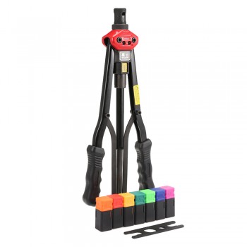 Rivet Nut Gun Tool Double Handle with Changeable Parts Box