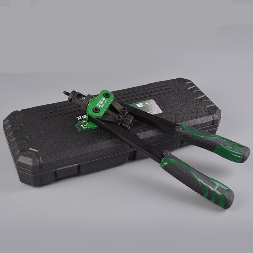 Free shipping 14 Blind Rivet Nut Gun Heavy Hand Inser Nut Tool Manual Mandrels M3 M4 M5 M6 M8 M10 With A Luxury Box Rivnut Gun