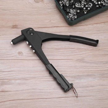Light-weight Pop Gun with Steel Blind Rivets Repair Kit Heavy Duty Hand Tool Set for Metal Woodworking Pop Rivet Tool