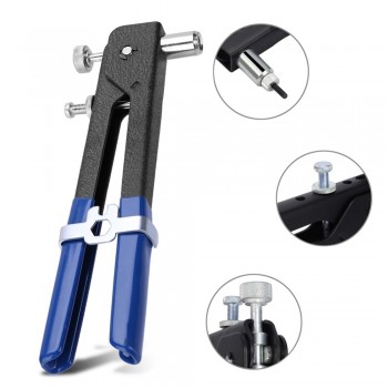 86pcs Hand Riveter Nut Rivet Gun Kit M3-M8 Manual Threaded Nut Rive Tool kit Stainless Steel Nuts Metric Thread For Screws