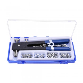 86pcs/Set Blind Rivet Gun Heavy Duty Nut Threaded Insert Hand Riveting Kit M3-M8 Rivet Nuts Nail Gun Household Repair Tools