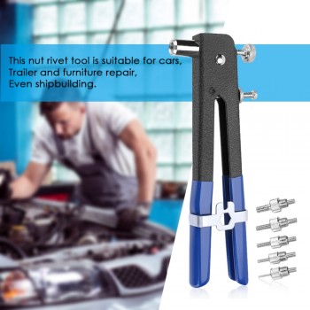 86pcs/Set Blind Rivet Gun Heavy Duty Nut Threaded Insert Hand Riveting Kit M3-M8 Rivet Nuts Nail Gun Household Repair Tools