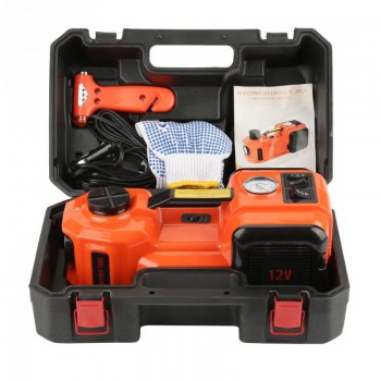 Lift Jack 12V 5T Car Jack Illumination Inflating 3 Function Electric Hydraulic Jack Impact Wrench  Air compressor