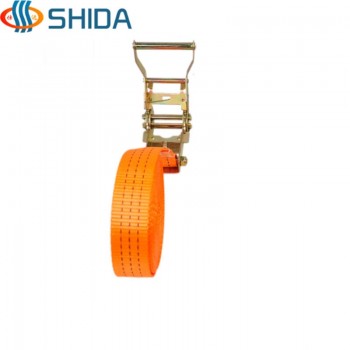 1 PCS 1.5 inch 3.8 cm x 1.5 - 12 Meters Cargo Lashing Straps Ratchet Tie Down for Moving Appliances, Lawn Equipment, Motorcycle