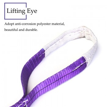 1000KG/1 Ton 1M/2M Lifting Sling Polyester Duplex Sling Towing PULL Strap 27mm Lifting Sling