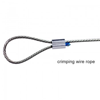 50M/100M 304 Stainless Steel Wire Rope Climbing harness Steel Cable 1.2mm,1.5mm Diameter+50/100 PCS Sleeves Aluminium