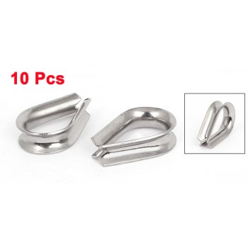 UXCELL Stainless Steel 5Mm 3/16 Standard Wire Rope Cable Thimbles Rigging Tool 10Pcs
