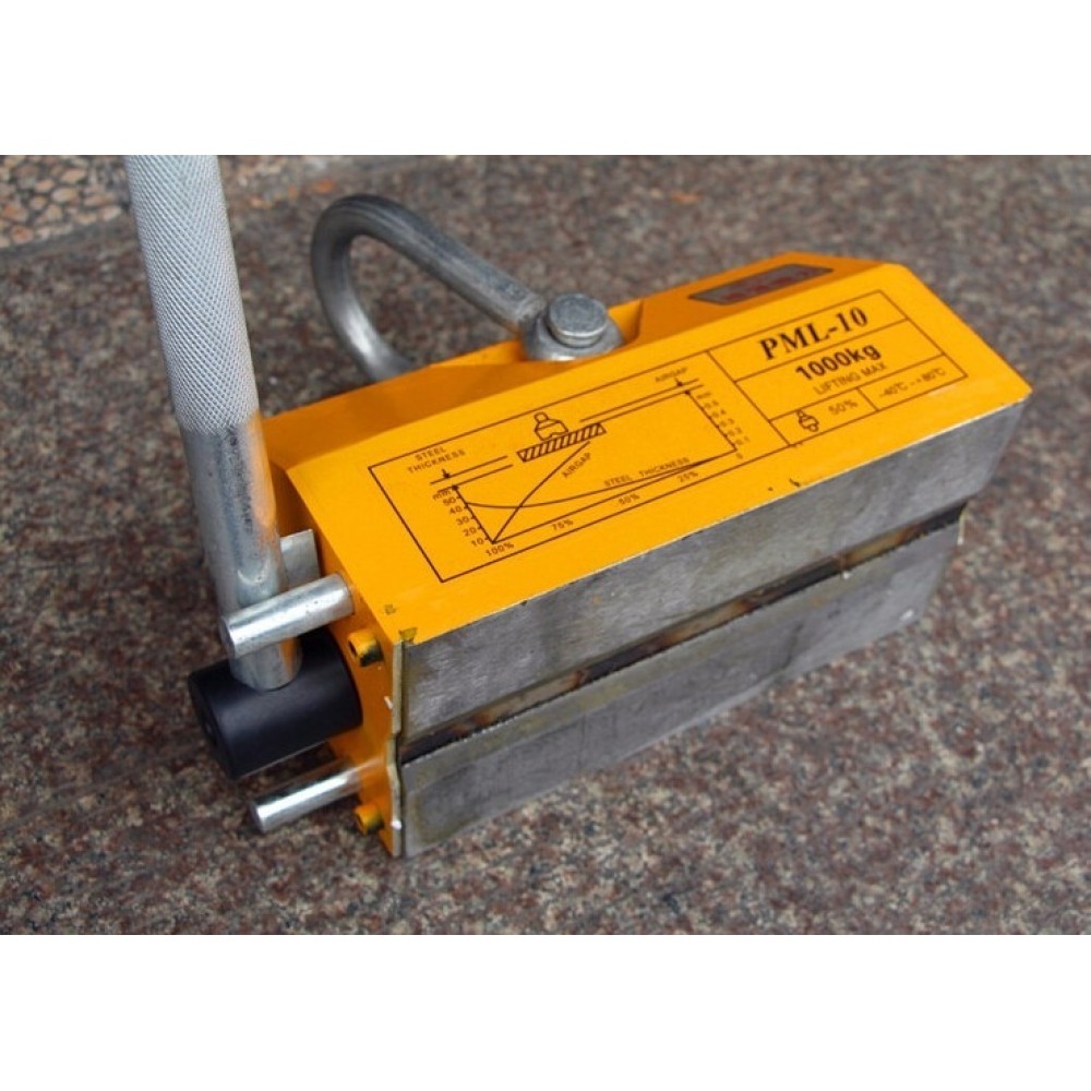 Free shipping rated lifting load 1T (1000kg) permanent magnetic lifter magnet lifter