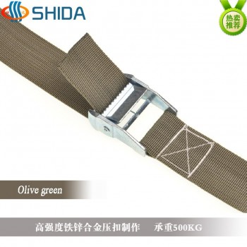 1pcs 5cm * 7Meters Metal Cargo Lashing Polypropylene Webbing Strap, Hold Ratchet Tie Down with Cam Buckle Winch Strap