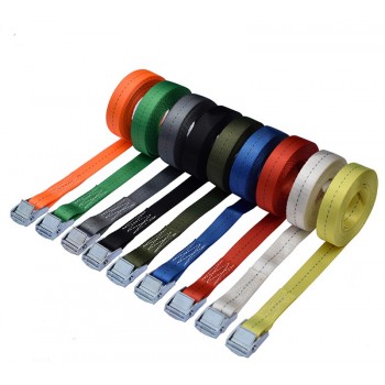 Free shipping 2pcs/lot 25mm 250kgx3M metal cam buckle tie down ratchet cargo lashing
