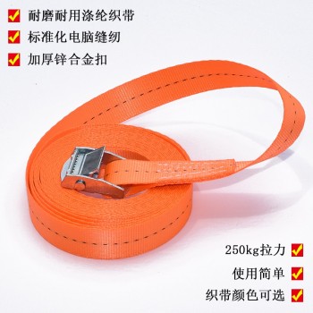 Free shipping 2pcs/lot 25mm 250kgx3M metal cam buckle tie down ratchet cargo lashing
