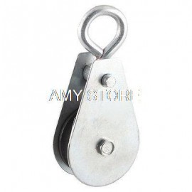 Metallic Lifting Tackle 100Kg 0.1T Swivel Hook Single Groove Pulley