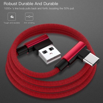 USB Type C Micro USB 90 Degree Fast Charging usb c cable L Type-c 3.1 data Cord Charger usb-c For Samsung S8 S9 Note 8 Xiaomi