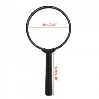 Magnifier 60mm Hand Held 5X Magnifying Loupe Reading Glass Lens W312