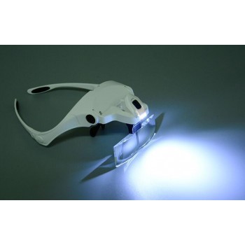 1.0X 1.5X 2.0X 2.5X 3.5X Adjustable 5 Lens Loupe LED Light Headband Magnifier Glass LED Magnifying Glasses With Lamp