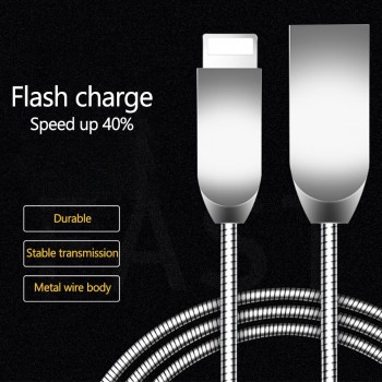 Totu 2A Fast Charger Metal Micro USB Cable For iPhone X 8 7 Samsung s6 s5  Mobile Phone Charging Data Cord Micro USB phone Cable