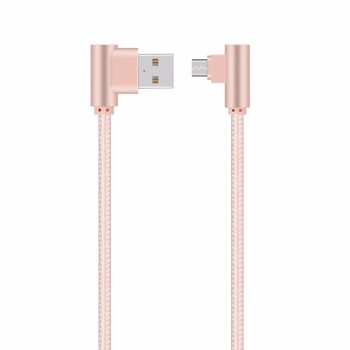 DORWEE 90 Degree Micro USB Cable 2A Fast Charger Data Cable Braided USB Cable Mobile Phone USB Charger Cable For Samsung Huawei