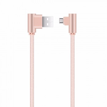 DORWEE 90 Degree Micro USB Cable 2A Fast Charger Data Cable Braided USB Cable Mobile Phone USB Charger Cable For Samsung Huawei