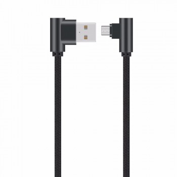 DORWEE 90 Degree Micro USB Cable 2A Fast Charger Data Cable Braided USB Cable Mobile Phone USB Charger Cable For Samsung Huawei