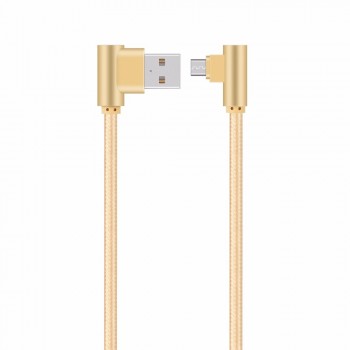DORWEE 90 Degree Micro USB Cable 2A Fast Charger Data Cable Braided USB Cable Mobile Phone USB Charger Cable For Samsung Huawei