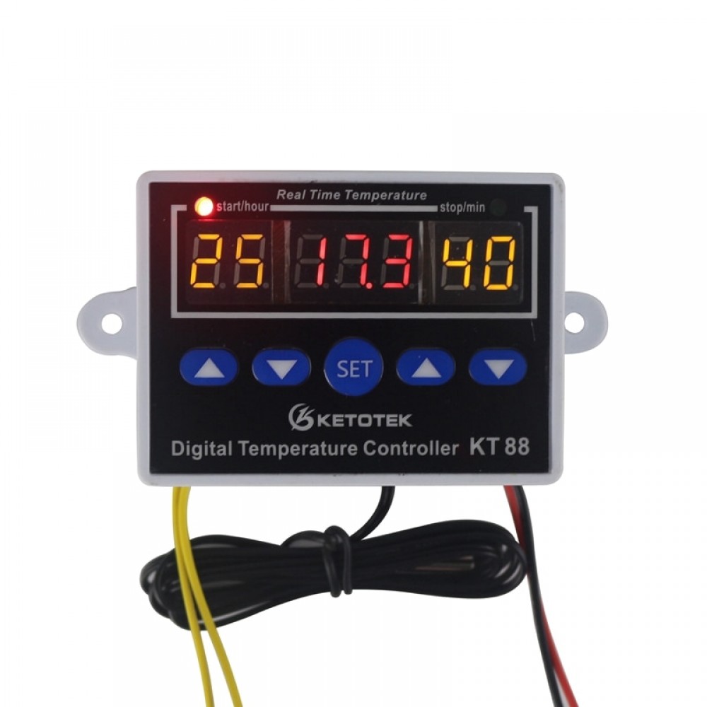 Digital Thermostat 12V 24V 110V 220V Temperature Controller Temperature Control Switch -19~99C Output 10A 220V AC