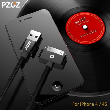 PZOZ for iphone4 cable 30 pin fast charger usb for apple iphone 4s 4 s charging cable cabe touch parts port cord 2m 4se adapter