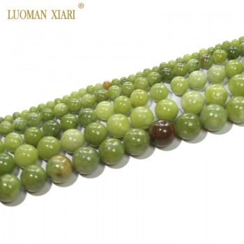 AAA 100%  Natural Round Chinese Jade Beads Stone Beads For Jewelry Making DIY Bracelet Necklace 4/6/8/10/12 mm Strand 15
