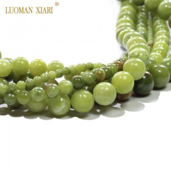 AAA 100%  Natural Round Chinese Jade Beads Stone Beads For Jewelry Making DIY Bracelet Necklace 4/6/8/10/12 mm Strand 15