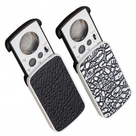 Magnifying Glass 30X 60X 90X Magnifier Jewelry Appraisal Reading High Magnification Acrylic Optical Lens Loupe With LED UV