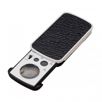 Magnifying Glass 30X 60X 90X Magnifier Jewelry Appraisal Reading High Magnification Acrylic Optical Lens Loupe With LED UV