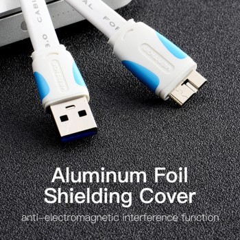 Vention Micro USB 3.0 Cable 2M 0.5M Fast USB Charger Data Sync Cable USB 3.0 Mobile Phone Cable for Samsung S5 Hard Drive Disk