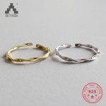 925 sterling silver mobius wire ring wavy open mouth finger ring knuckles