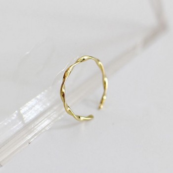925 sterling silver mobius wire ring wavy open mouth finger ring knuckles