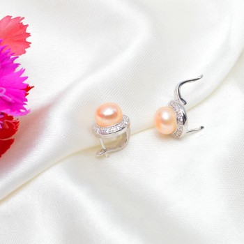 ASHIQI Genuine Natural Freshwater pearl Stud earrings for women wholesale