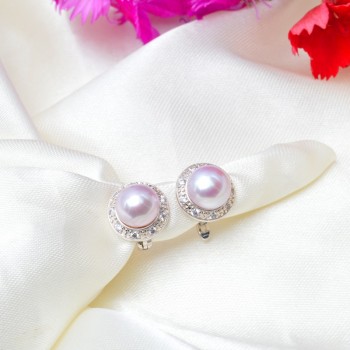 ASHIQI Genuine Natural Freshwater pearl Stud earrings for women wholesale