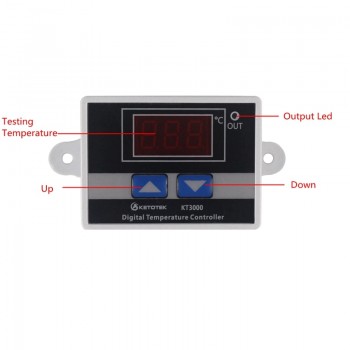 -50~110C Intelligent Digital Thermostat AC 220V 12V 24V 10A Digital Temperature Controller Regulator Switch